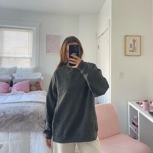 Grey crew neck